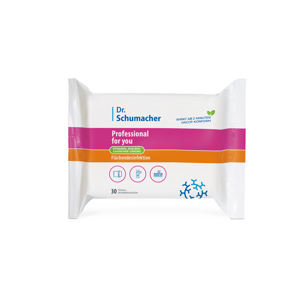 Professional for you Händedesinfektion Wipes 30 Tücher (Packung)